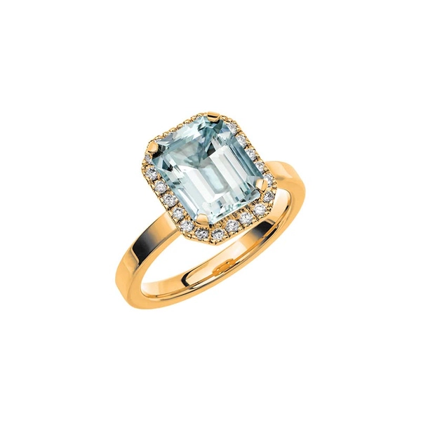 Fairytale 7 Aquamarine Gold - Wedding & engagement rings - Schalins - Scandinavian design - Nordic Spectra