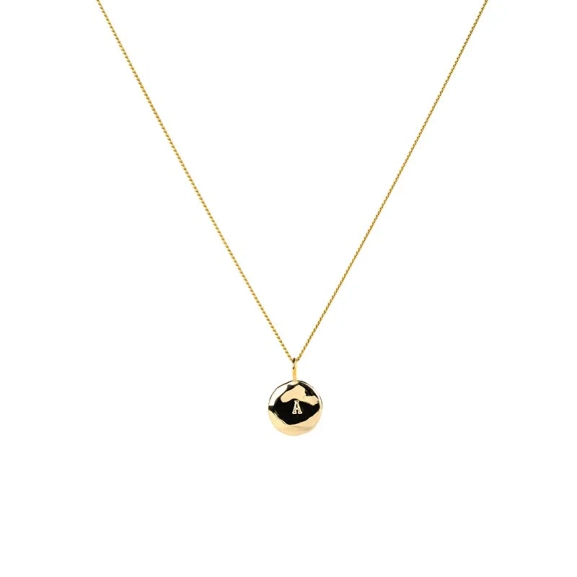 Organic Letter Coin Gold - Emma Israelsson - Schmuck im skandinavischen Design - Nordic Spectra