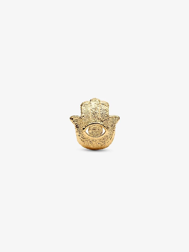 Mini Hamsahand Glittrande Berlock Guld från Pandora Moments. Förgylld med 14 karat guld
