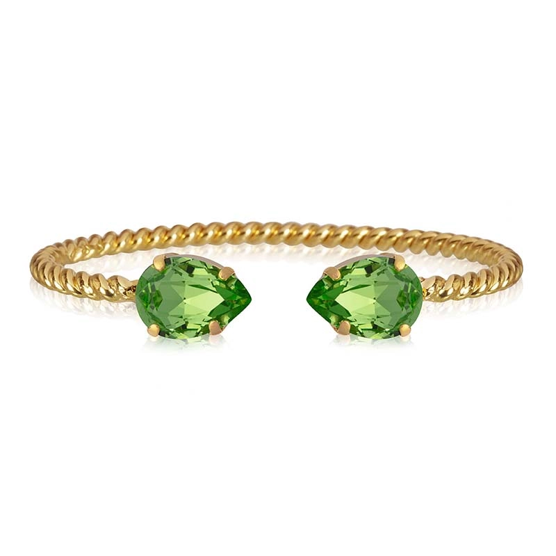 Caroline Svedbom - Mini Drop Bracelet Gold Peridot