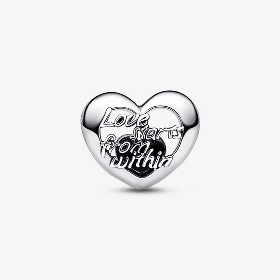 Openwork Heart & Script Charm - PANDORA - Suuri valikoima & ilmainen lahjapaketointi - Nordicspectra.fi
