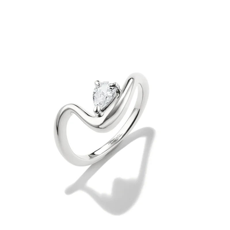 Droppformad Sten Ring