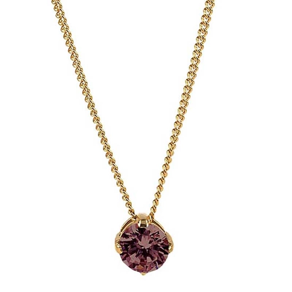 IDA Kort Halsband Plommon/Guld - Astrid & Agnes - Snabb frakt & paketinslagning - Nordicspectra.se