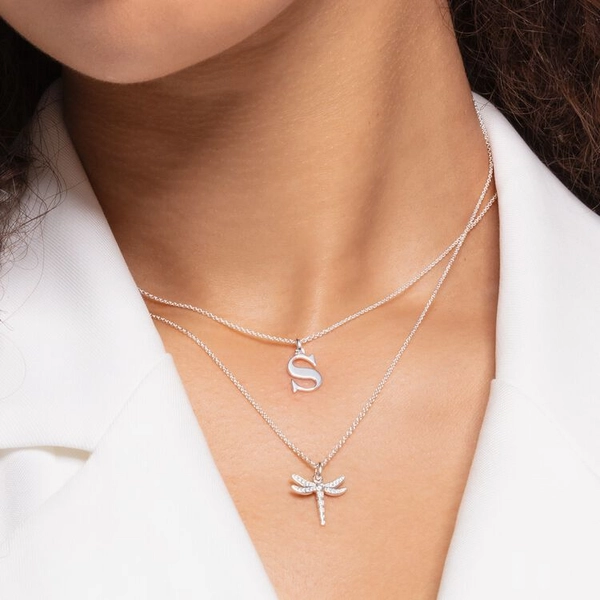 Bokstavshalsband - S - Thomas Sabo halsband - Snabb frakt & paketinslagning - Nordicspectra.se