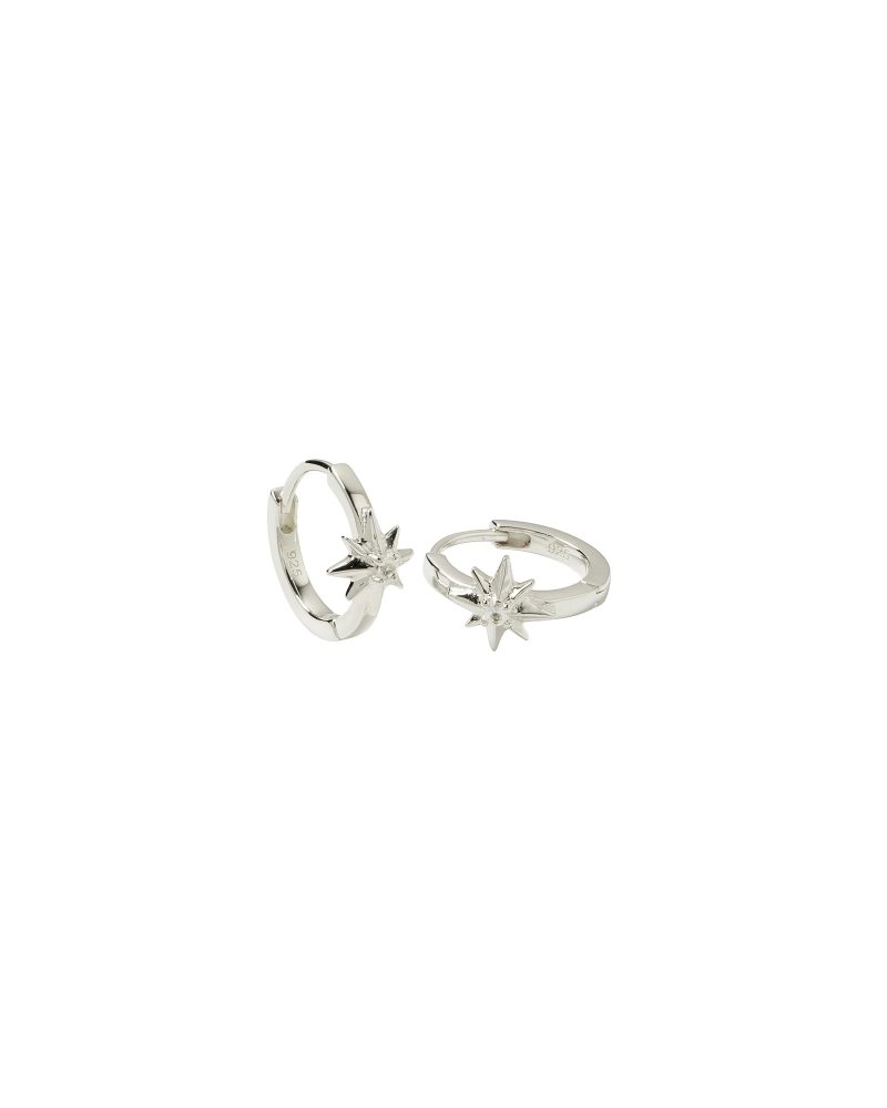 ES1214 1 North Star Hoops Silver