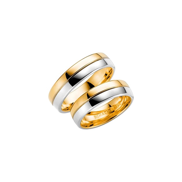 258-6 Gold/White Gold - Wedding & engagement rings - Schalins - Scandinavian design - Nordic Spectra