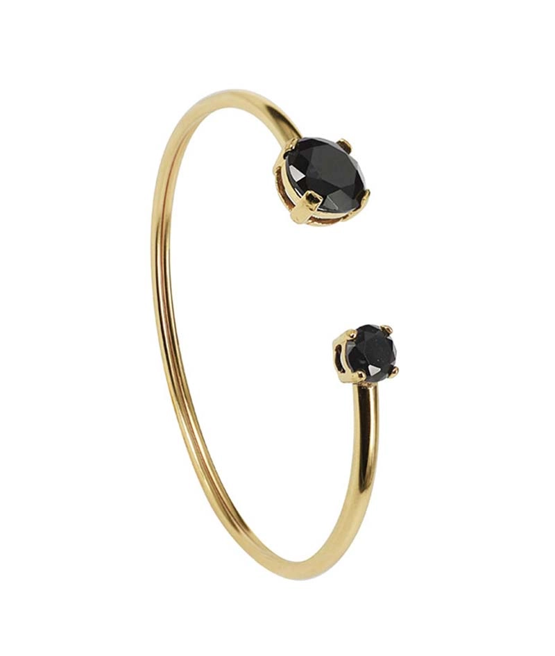 Astrid & Agnes - FRIDA Armring Guld/Svart