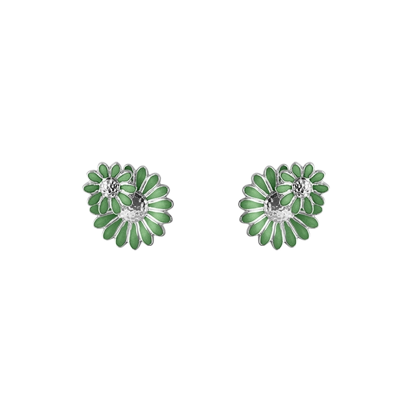 Daisy x Stine Goya Vivid Green Stiftörhängen - Georg Jensen - Skandinaviska designsmycken - Nordic Spectra
