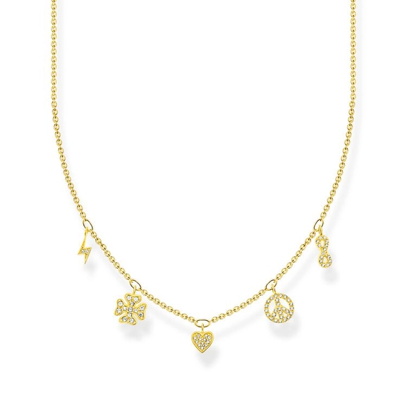Halsband med Symboler Guld - Thomas Sabo halsband - Snabb frakt & paketinslagning - Nordicspectra.se
