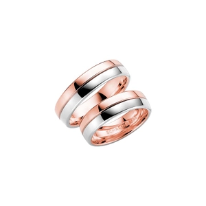 258-6 Roséguld/Vitguld - Vigsel- & förlovningsringar - Schalins - Fri storleksändring* - Nordic Spectra