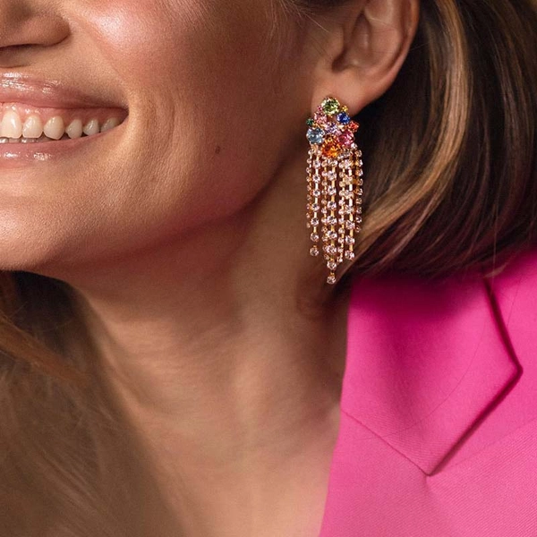 Elissa Earrings Gold Rainbow Combo - Caroline Svedbom - Snabb frakt & paketinslagning - Nordicspectra.se