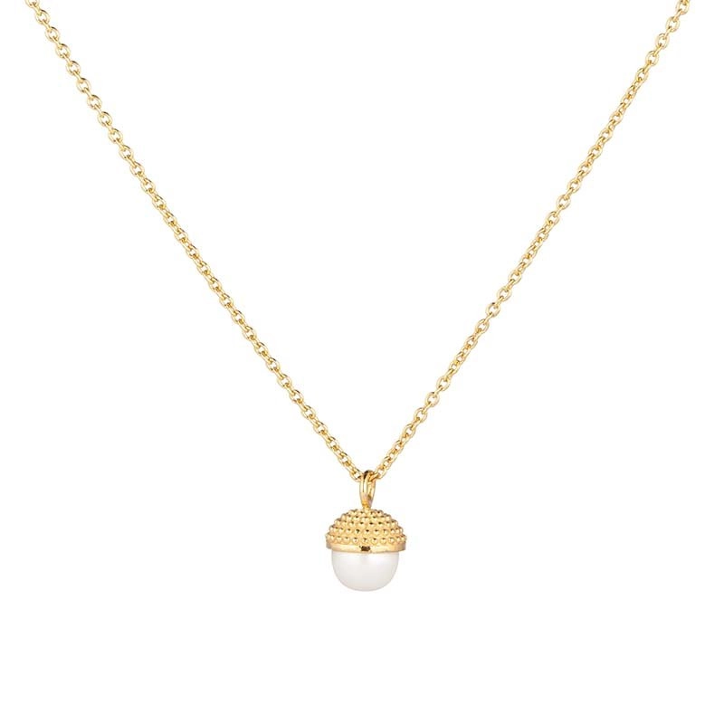 CU Jewellery - Pearl Bubble Long Necklace Gold