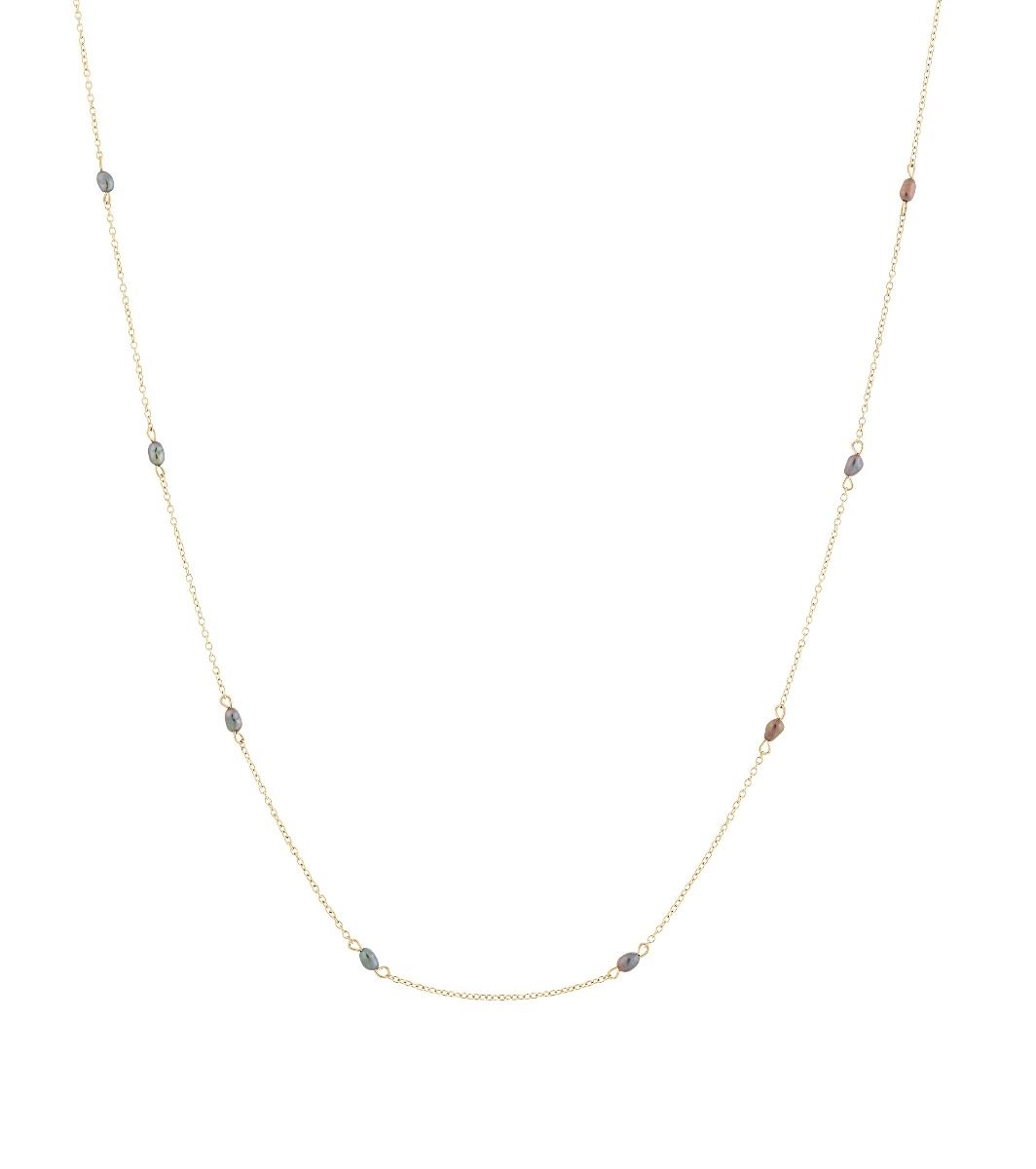 Perla Mini Necklace Multi Teal Gold - Edblad - Snabb frakt & paketinslagning - Nordicspectra.se