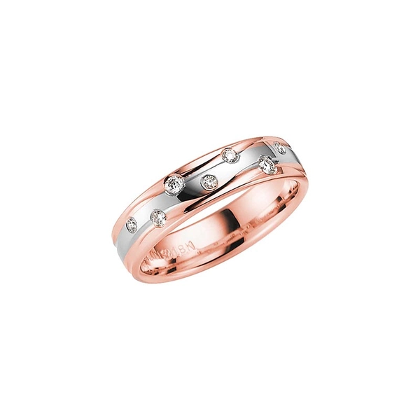 Davos All Rose Gold/White Gold - Wedding & engagement rings - Schalins - Scandinavian design - Nordic Spectra