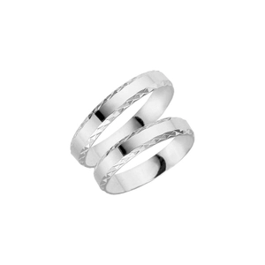 61-4 White Gold - Wedding & engagement rings - Schalins - Scandinavian design - Nordic Spectra