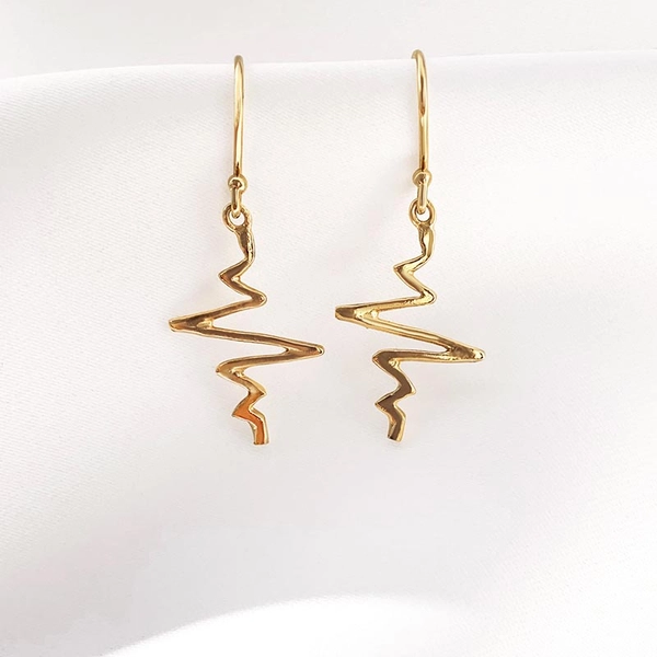 Heartbeat - Ohrringe Gold von Sofia Wistam, Schneller Versand - Nordicspectra.de