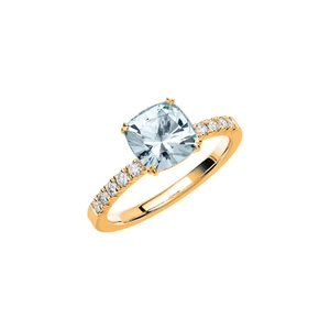 Fairytale 6 Aquamarine Gold - Wedding & engagement rings - Schalins - Scandinavian design - Nordic Spectra