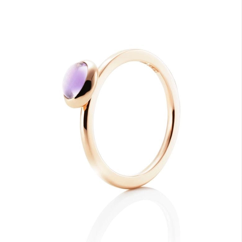 Efva Attling - Love Bead Ring Gold - Amethyst