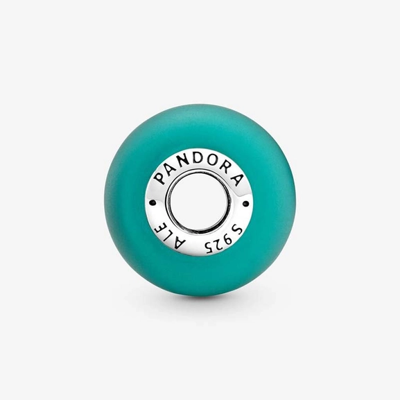 Mattes Grünes Murano-Glass Charm von PANDORA, Schneller Versand - Nordicspectra.de