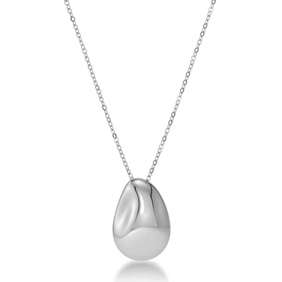 Lulu Necklace L Steel - Edblad - Snabba leveranser - Gratis paketinslagning