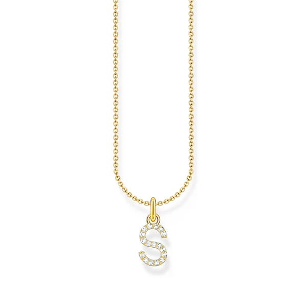 Kette mit Buchstaben-Anhänger S Gold - Thomas Sabo - Nordic Spectra