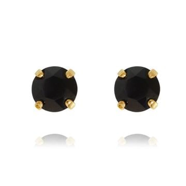 Classic Stud Earrings Gold Jet - Caroline Svedbom - Snabb frakt & paketinslagning - Nordicspectra.se