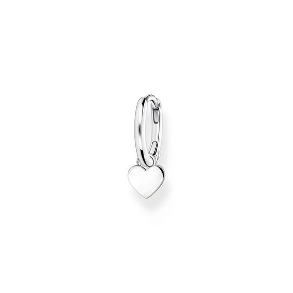 Einzel Creole Mit Herz Anhänger Silber von Thomas Sabo, Schneller Versand - Nordicspectra.de