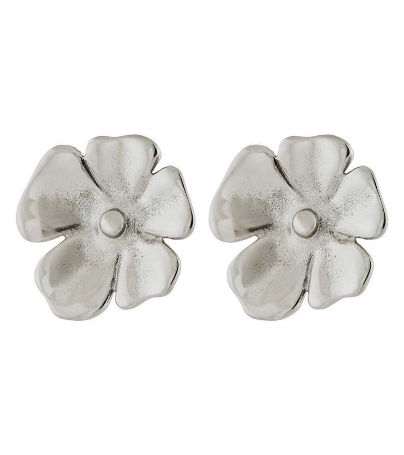 Edblad - Floral Studs L Steel