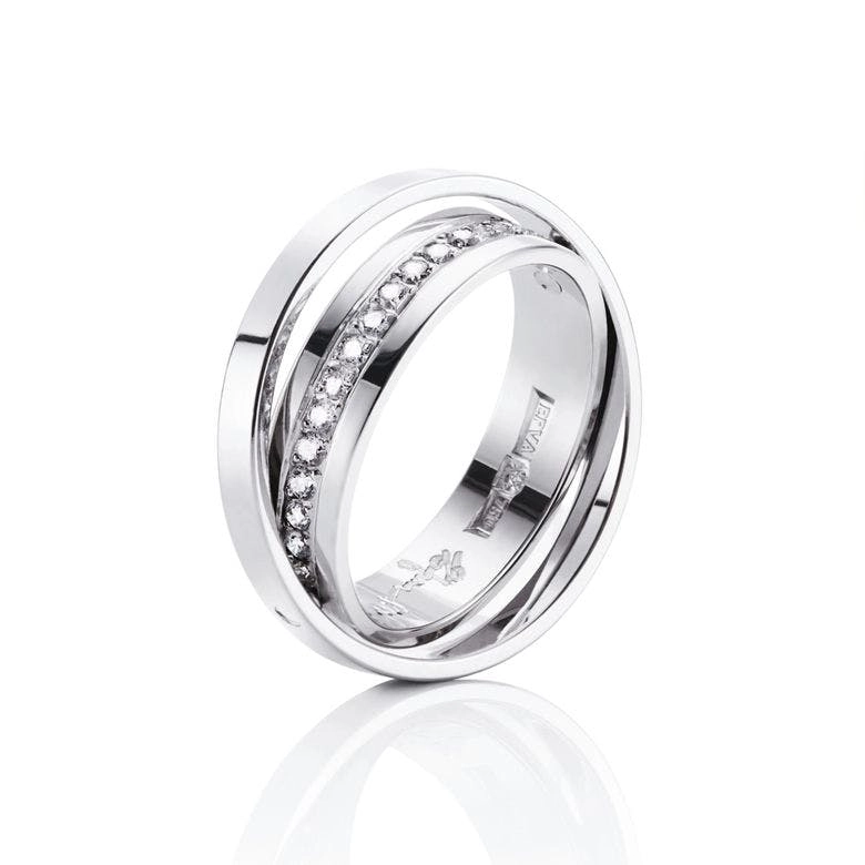 Efva Attling - Two Of Us & Stars Ring White Gold