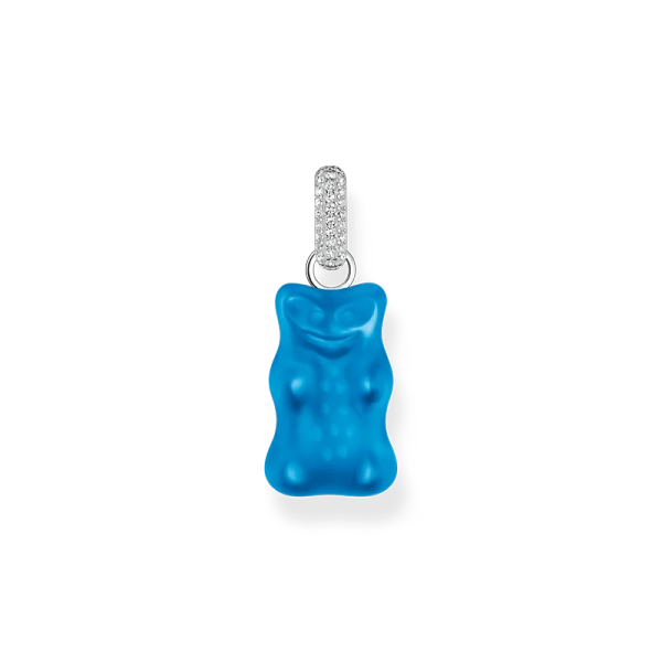 Großer Anhänger blauer Goldbären mit Steinen Silber - Thomas Sabo - Nordic Spectra