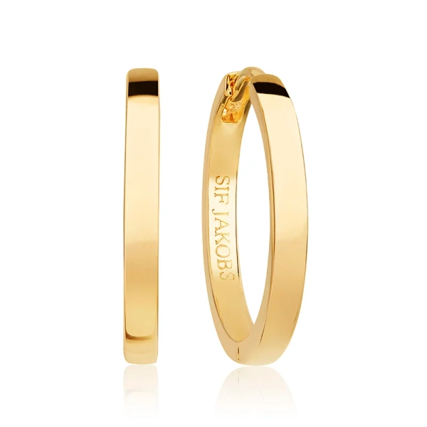 Ellera Pianura Grande Ohrringe Gold von Sif Jakobs