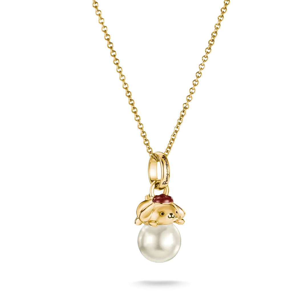 Thomas Sabo - Hello Kitty Pompompurin Pärla Halsband Guld
