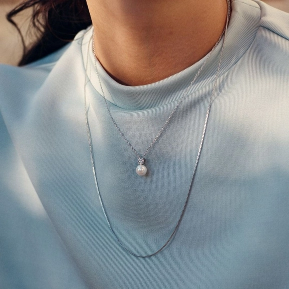 Luna Necklace L Steel - Edblad - Snabb frakt & paketinslagning - Nordicspectra.se