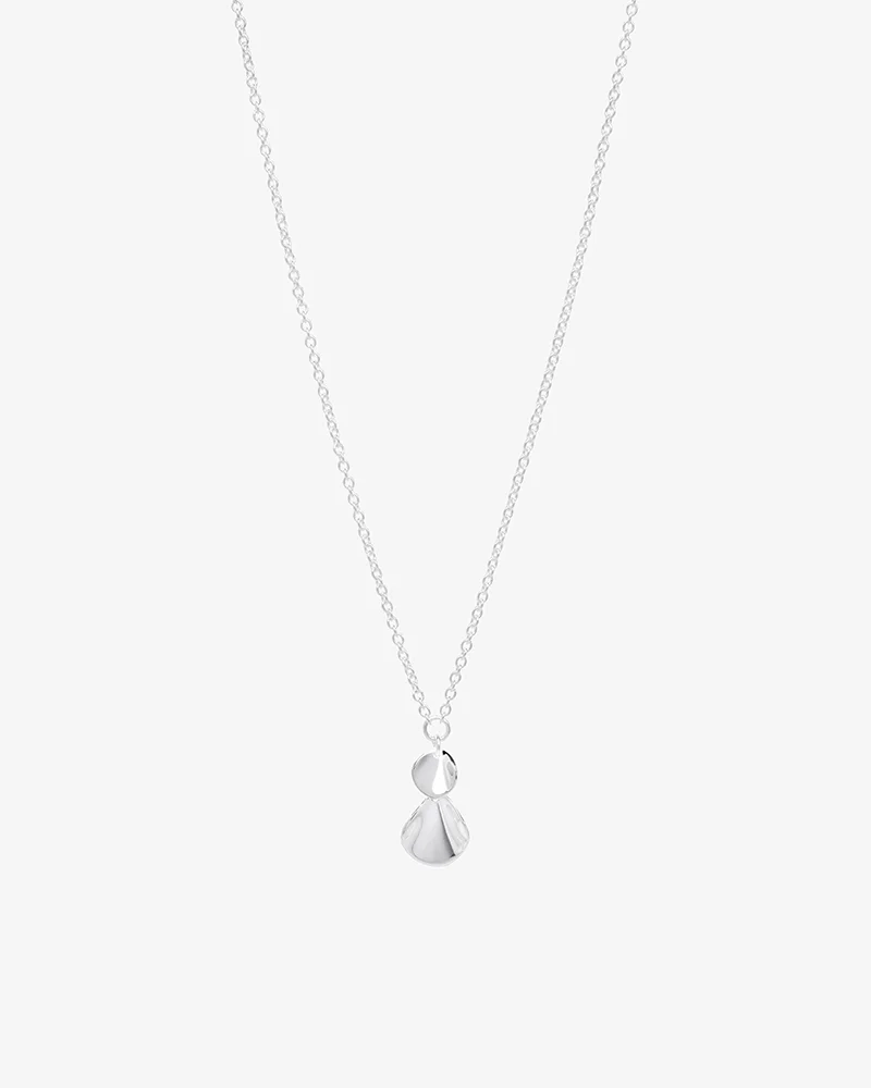 Drakenberg Sjölinin hopeinen Hortensia-riipuskaulakoru