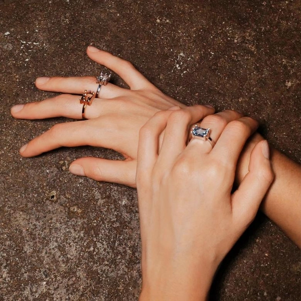 Beautiful Dreamer Ring - Morganite White Gold - Efva Attling - Suuri valikoima & ilmainen lahjapaketointi - Nordicspectra.fi