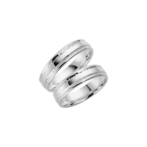 288-5 White Gold - Wedding & engagement rings - Schalins - Scandinavian design - Nordic Spectra