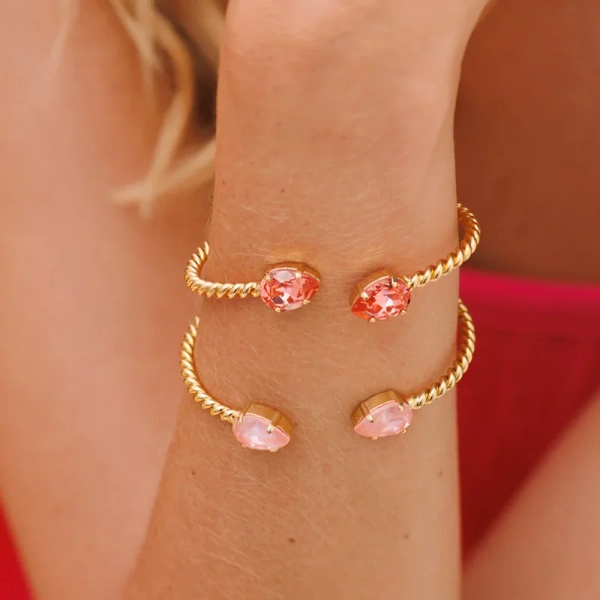 Mini Drop Bracelet Gold Flamingo Ignite - Caroline Svedbom - Snabb frakt & paketinslagning - Nordic Spectra