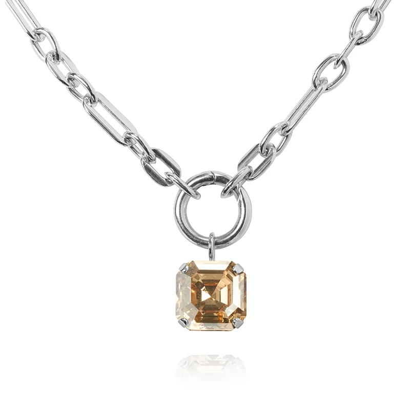 Caroline Svedbom - Eve Necklace Rhodium Golden Shadow