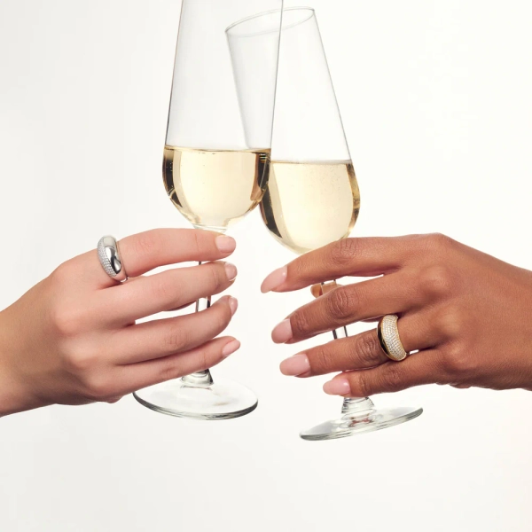 elegant 18K guldpläterat silver med gnistrande cubic zirconia