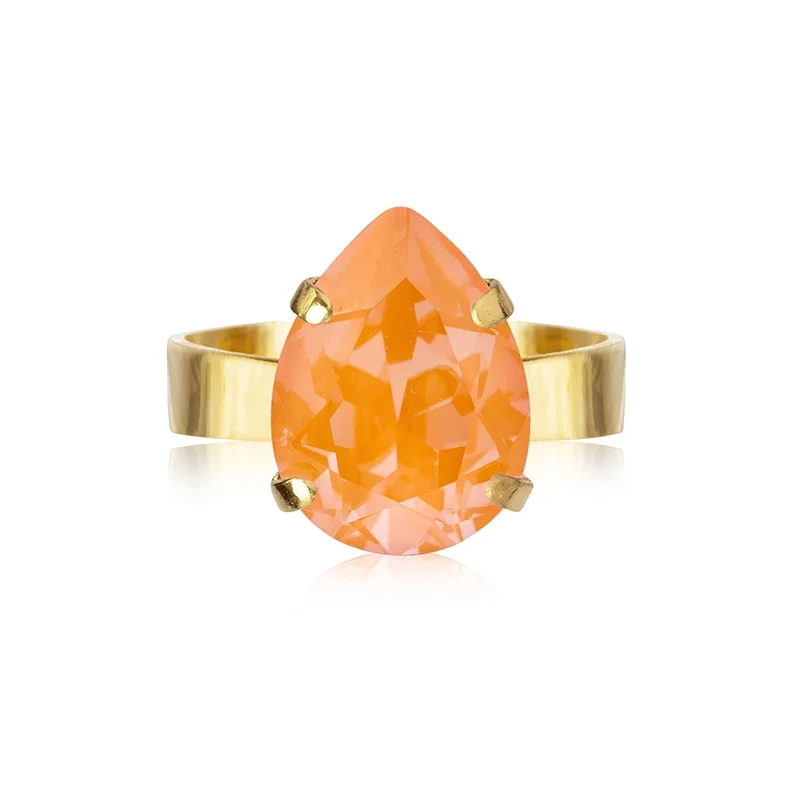 Caroline Svedbom - Mini Drop Ring Gold Mango Delite