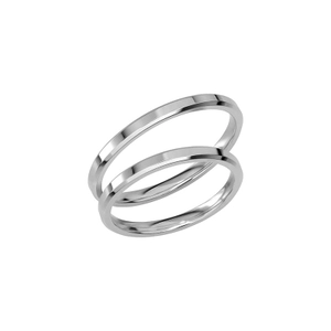 SR1050-2 White Gold - Wedding & engagement rings - Schalins - Scandinavian design - Nordic Spectra