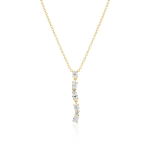 Ellera Ovale Lungo Halsband Guld från Sif Jakobs