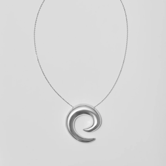 Mini Saturn Necklace Silver i återvunnet 925 Sterling Silver