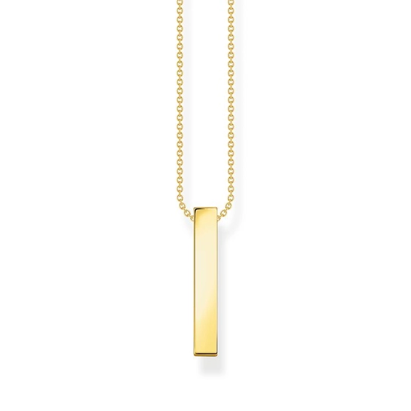 Halsband med Vita Stenar Pavé Guld - Thomas Sabo berlock - Snabb frakt & paketinslagning - Nordicspectra.se