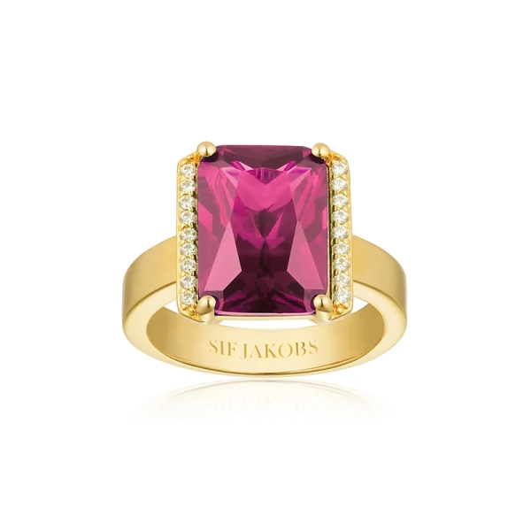 Roccanova Altro Grande Ring i rosa guld med gnistrande cubic zirconia