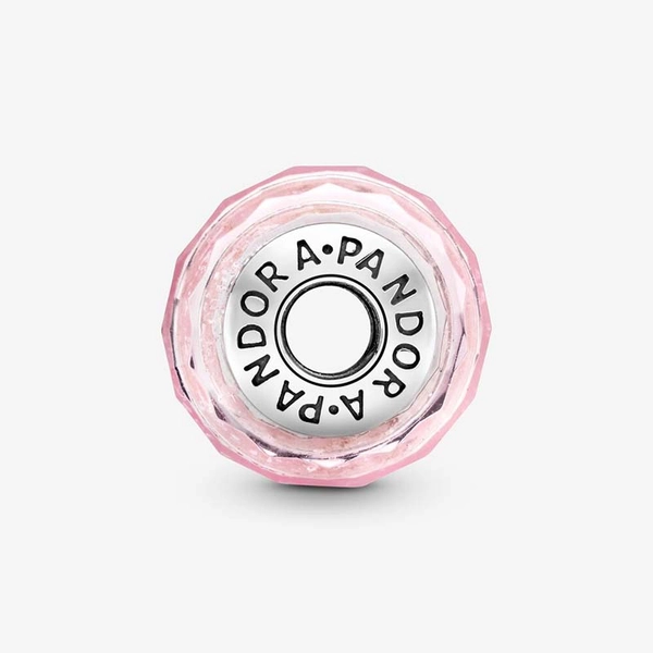 Facettiertes rosafarbenes Murano-Glas-Charm von PANDORA, Schneller Versand - Nordicspectra.de