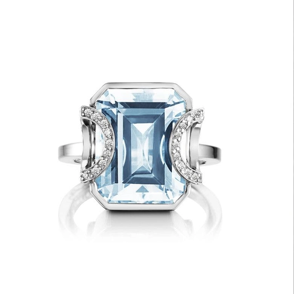 Little Magic Star Ring Aquamarine White Gold - Efva Attling - Suuri valikoima & ilmainen lahjapaketointi - Nordicspectra.fi