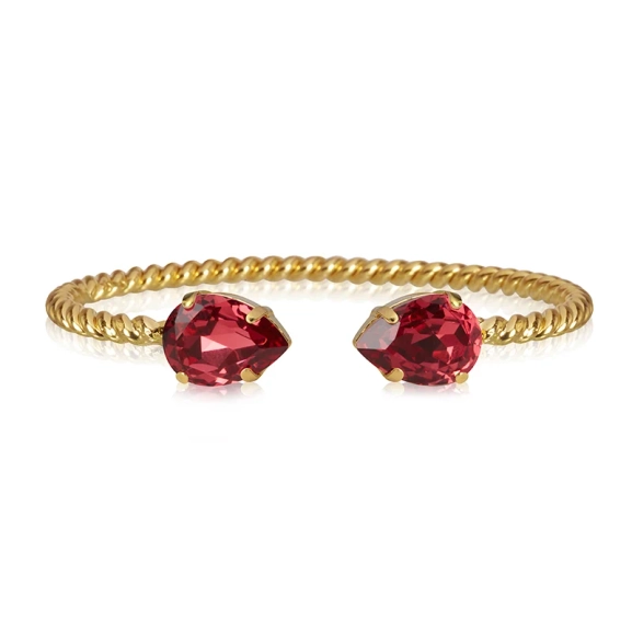 Mini Drop Bracelet Gold Mulberry Red - Caroline Svedbom - Snabb frakt & paketinslagning - Nordic Spectra