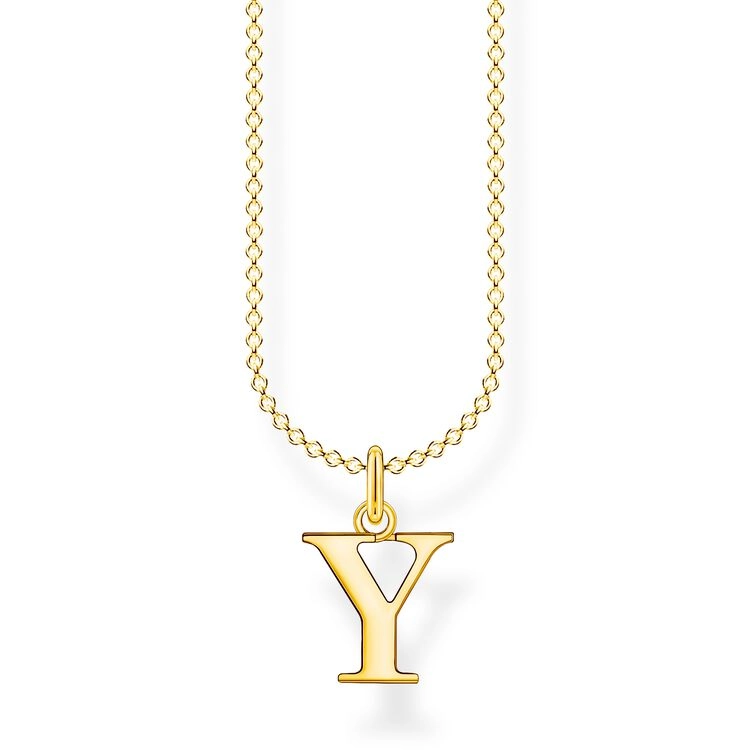 Thomas Sabo - Bokstavshalsband Guld - Y