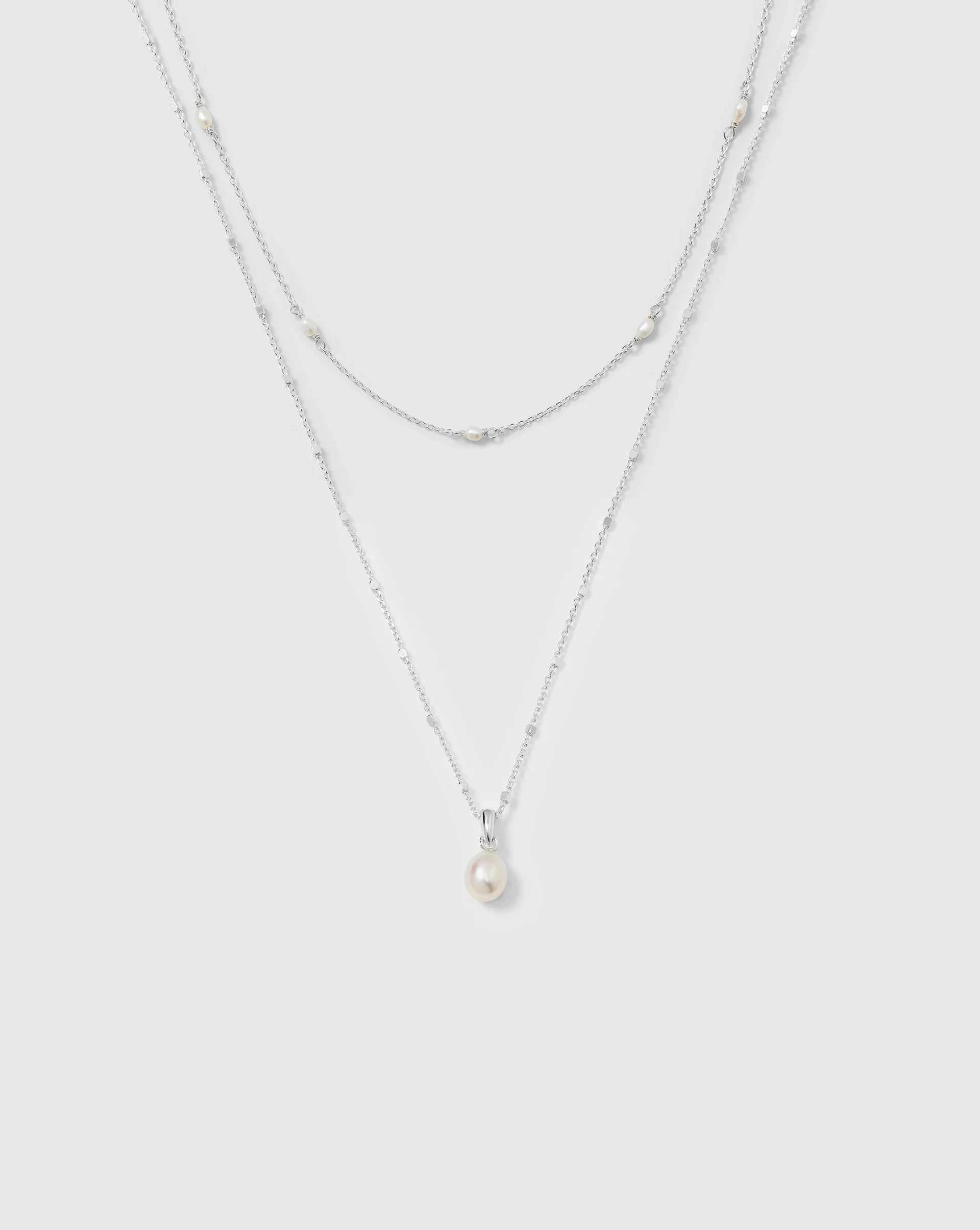 TreasureNecklaceSetSilver